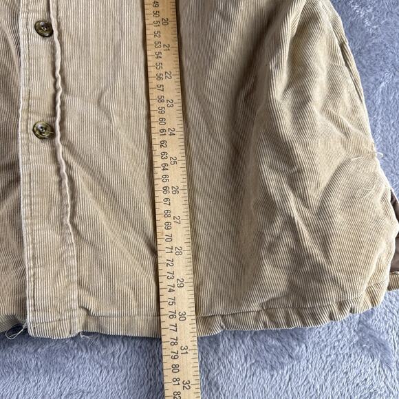 VINTAGE Country Touch Mens Tan Corduroy Quilted Lining Jacket Size L - Picture 6 of 6